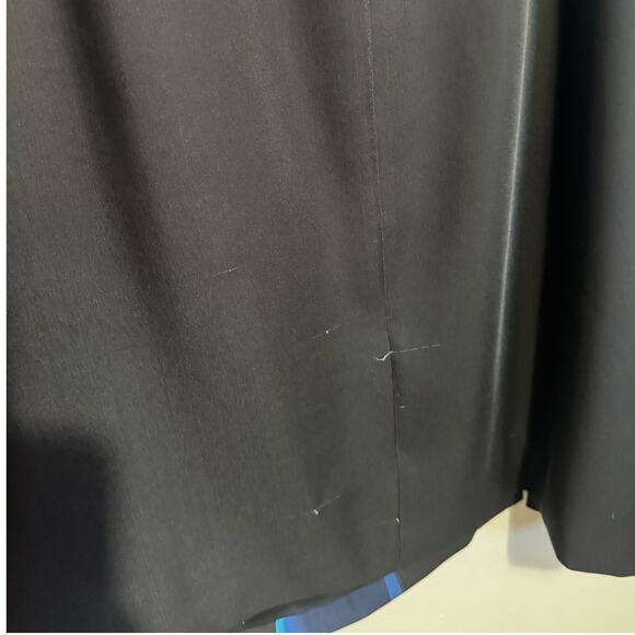 Women's Size L Ted Baker Stenciled Stems Floral Midi Formal Black Dress *Flaws* - Picture 8 of 10